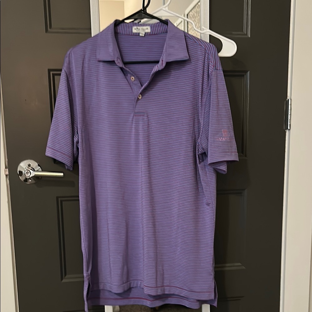 Peter Millar Purple Polo Shirt Classic Style